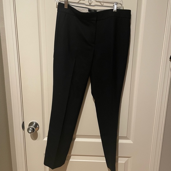 J Crew Campbell Wool Pants Black Size 4 Excellent Used Condition Chic Work Pant - Picture 5 of 6